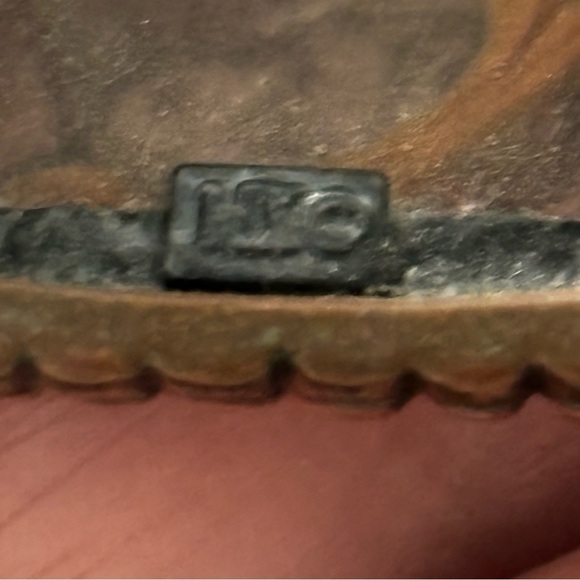 MX vintage necklace and clip on earring set fancy glass center and pendant - Picture 5 of 7